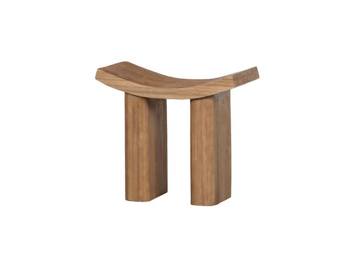 Tabouret bois de paulownia naturel Japan