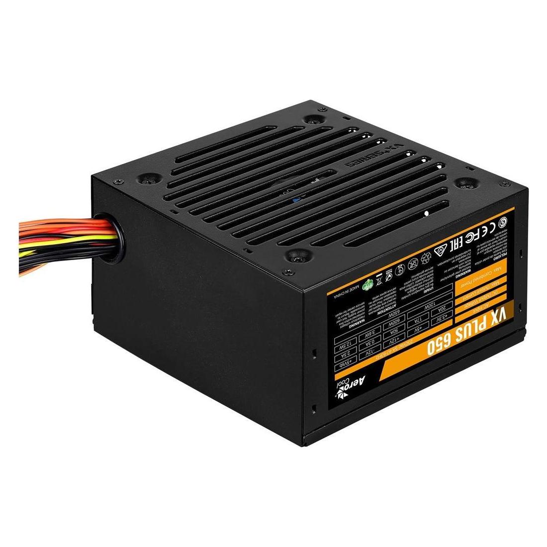 AeroCool PGS VX-650Plus AEROVX-650PLUS (650 W, 120 mm) Netzteil (650 W) (AEROVX-650PLUS)