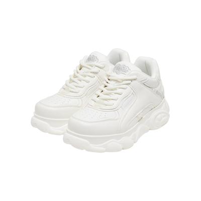 Trainingsschuh BUFFALO "Buffalo CLD ECHO", Damen, Gr. 41, weiß, Polyurethan, unifarben, Schuhe