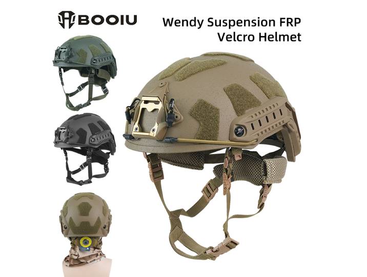 Casque tactique BOOIU en FRP, résistant aux chocs, avec suspension Wendy haute performance et double système de réglage par bouton, casque CS