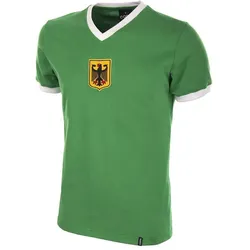 Copa Football, Herren, Fussballtrikot, Deutschland auswärts 1970 Retro Trikot (S), Grün
