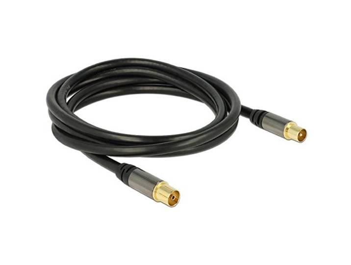 DELOCK Kabel IEC stekker > IEC socket RG-6/U 2 m