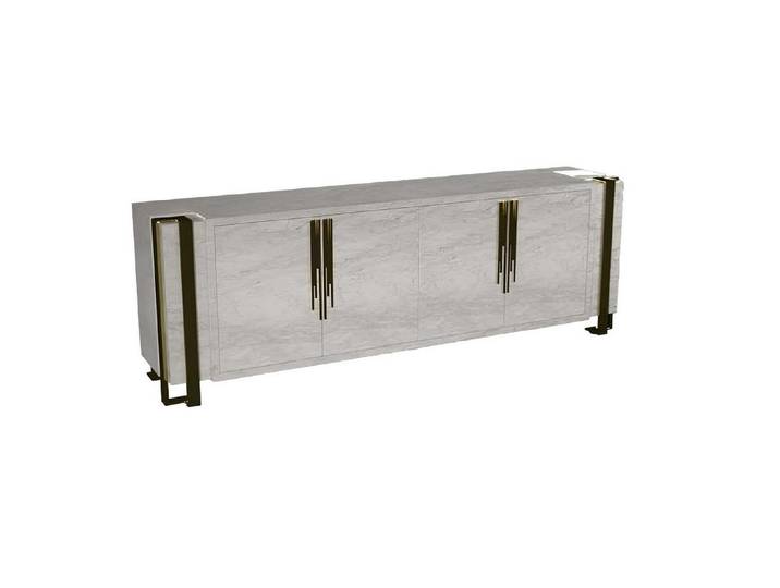 Xlmoebel Sideboard Beiges Sideboard mit modernem Design und hochwertiger Verarbeitung (Sideboard, SIDEBOARD), Hergestellt in Europa