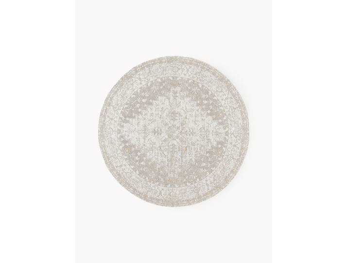Tapis rond chenille tissé main Naples
