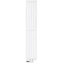 BADHEIZKÖRPER Stella 260x1400 mm Weiß mit Ventil Durchgang