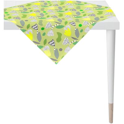 Mitteldecke APELT "3807", grün, B:85cm L:85cm, Baumwolle, Polyester, Tischdecken, Mitteldecke