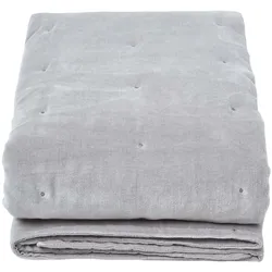 SAMT-KUSCHELDECKE 150/200 cm, Baumwolle wattiert