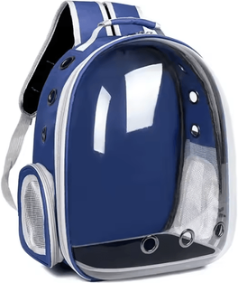 Inspire Curations AstroPaw Space Capsule Pet Backpack Carrier blue one Size