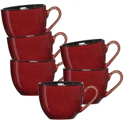 ESPRESSOTASSEN Gambia rot 90 ml 6er Set