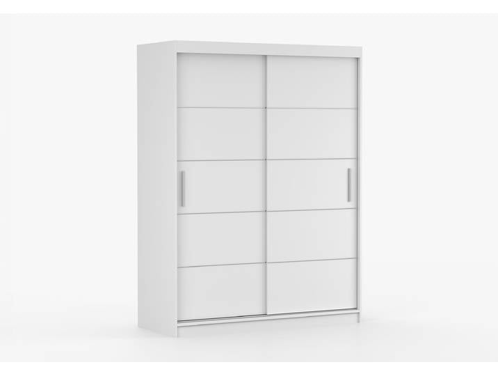 Schwebetürenschrank VISTA 06 150 cm Weiß Weiß