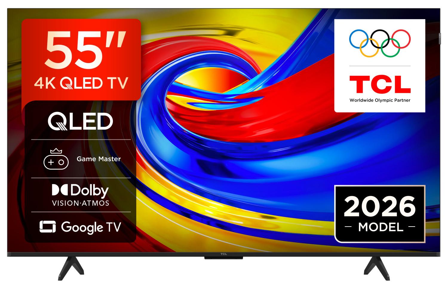 TCL P7L 55P7L, 139,7 cm (55"), 3840 x 2160 Pixel, QLED, Smart-TV, WLAN, Schwarz