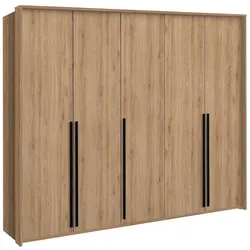 DREHTÜRENSCHRANK AZIR 255/217/65 cm 4-türig Eichefarben