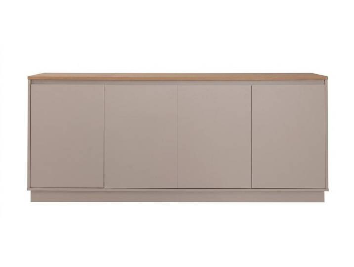 JVmoebel Konsole Beigefarbene 4-türige Holzkonsole im modernen Stil, Made in Europa