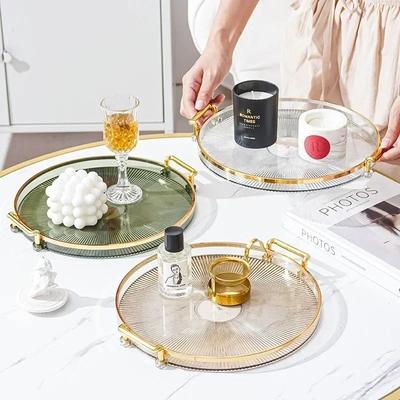 Uplift Picks Round Acrylic Storage Tray For Coffee Table Decor And Aromatherapy Organization Round Acrylic Storage Tray For Coffee Table Decor And Aromatherapy Organization