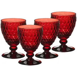 Villeroy & Boch Boston Coloured Weißweinglas 230 ml rot 4er Set