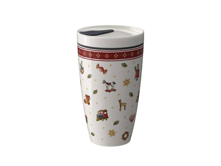 Isolierflasche VILLEROY & BOCH Coffee To Go Becher Toy's Delight 350 ml bunt , bunt, 350ml, Trinkflaschen, Isolierflasche