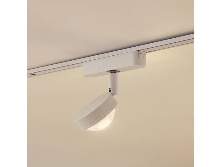 Lindby LED-Spot 48 V Lumaro, weiß, Ø 7,3 cm, Alu, dimmbar Lumaro 48V Lindby,, weiß / opal, für Wohn- / Esszimmer, Aluminium, Modern