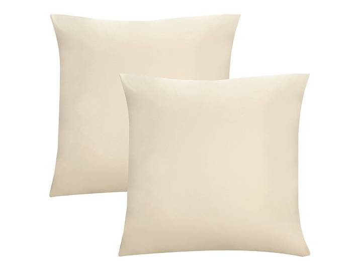 Taies d’oreiller 0077144 II lot de 2 Beige/Crème Jersey