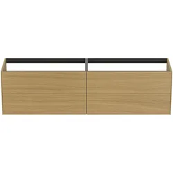 Ideal Standard Waschtischunterschrank Conca, 4 Auszüge, ohne Platte, Eiche hell