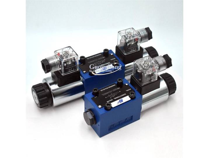 Vanne directionnelle hydraulique à solénoïde double tête simple 4WE6E 6J 6G 6H 6D 6Y à six voies
