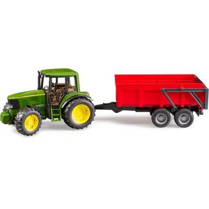 bruder 02057 John Deere 6920, Traktor mit Anhänger, Maßstab 1:16