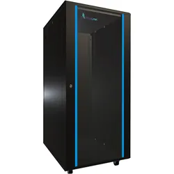 Extralink EX.11366 Rack 27U Freistehendes Gestell (27 HE, 19 Zoll Rack), Serverschrank, Schwarz