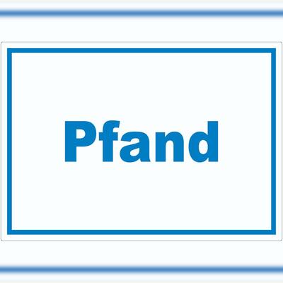 HB-Druck Pfand Mülltrennung Aufkleber mit Text A7 (74x105mm)