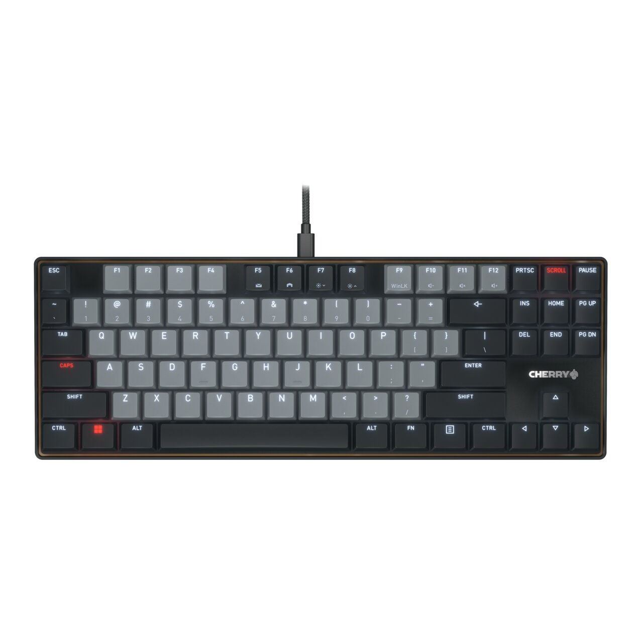 CHERRY KC 500 MX LP TKL / US / BLACK Keyboard Corded, Mechanical, MX LP 2.0 Ivory
