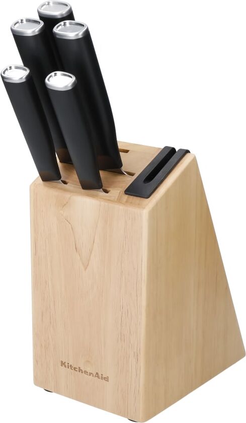 Kitchenaid Juego de cuchillos de 5 piezas de acero japonés 420J2 Marron 12x33x16cm