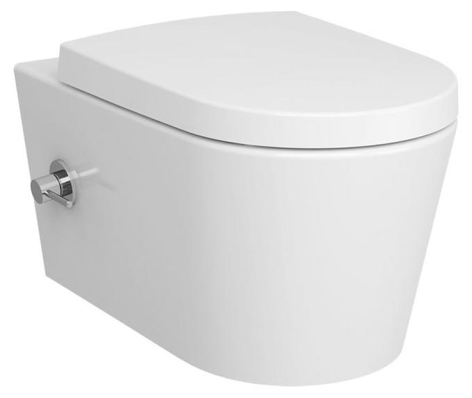 VitrA Options Nest Wand-WC VitrAflush 2.0 mit Bidetfunktion und Armatur