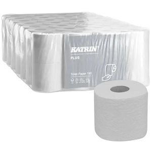 Katrin Toilettenpapier Plus Toilet 180, 87709, 3-lagig, Tissue, 180 Blatt, 56 Rollen