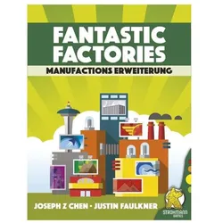Strohmann Games STR21002 - Manufactions: Fantastic Factories, ab 12 Jahren (Erweiterung, DE-Ausgabe) (Deutsch, 1 - 5 Spieler)