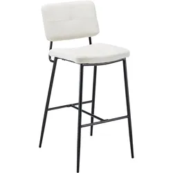 Barhocker Neta Beige Webstoff Gepolstert