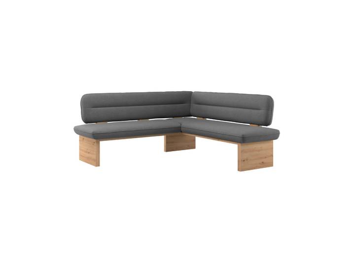 P & B Eckbank, Anthrazit, Holz, Eiche, Sperrholz, 232x170 cm, Esszimmer, Bänke, Eckbänke