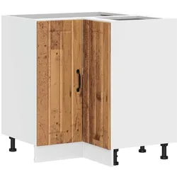 vidaXL Küchen-Eckunterschrank Lucca Altholz-Optik Holzwerkstoff