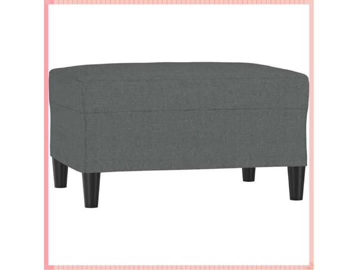 Repose-pied - Tissu - Inclinable - Intérieur - Gris foncé - 70x55x41 cm