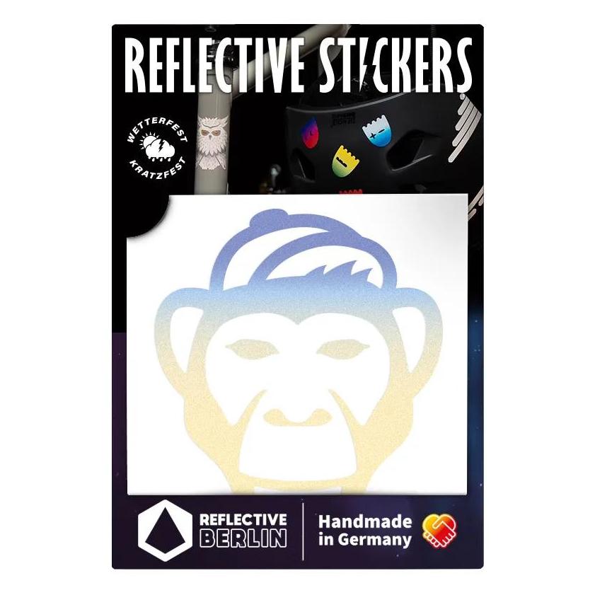 Reflective Berlin Reflexaufkleber Decals Monkey Summer (DEC-MON-SUMMER)