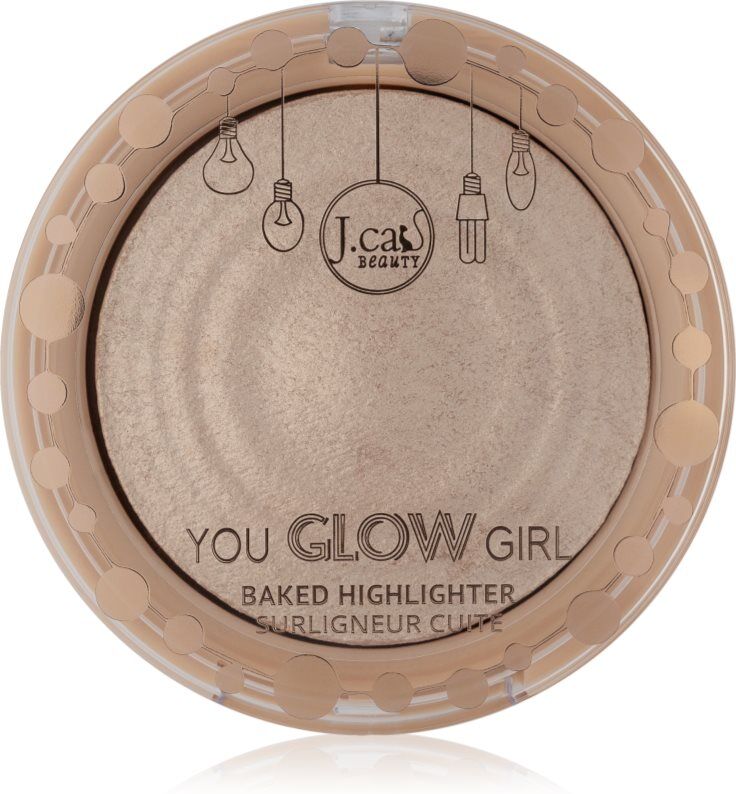 J.Cat Beauty You Glow Girl baked highlighter shade 104 Crystal Sand 8.5 g