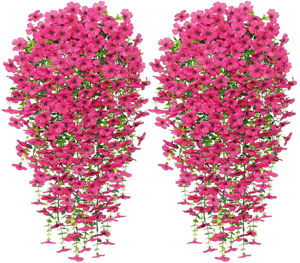 Set van 4 kunstmatige eucalyptus hangplanten voor decoratie