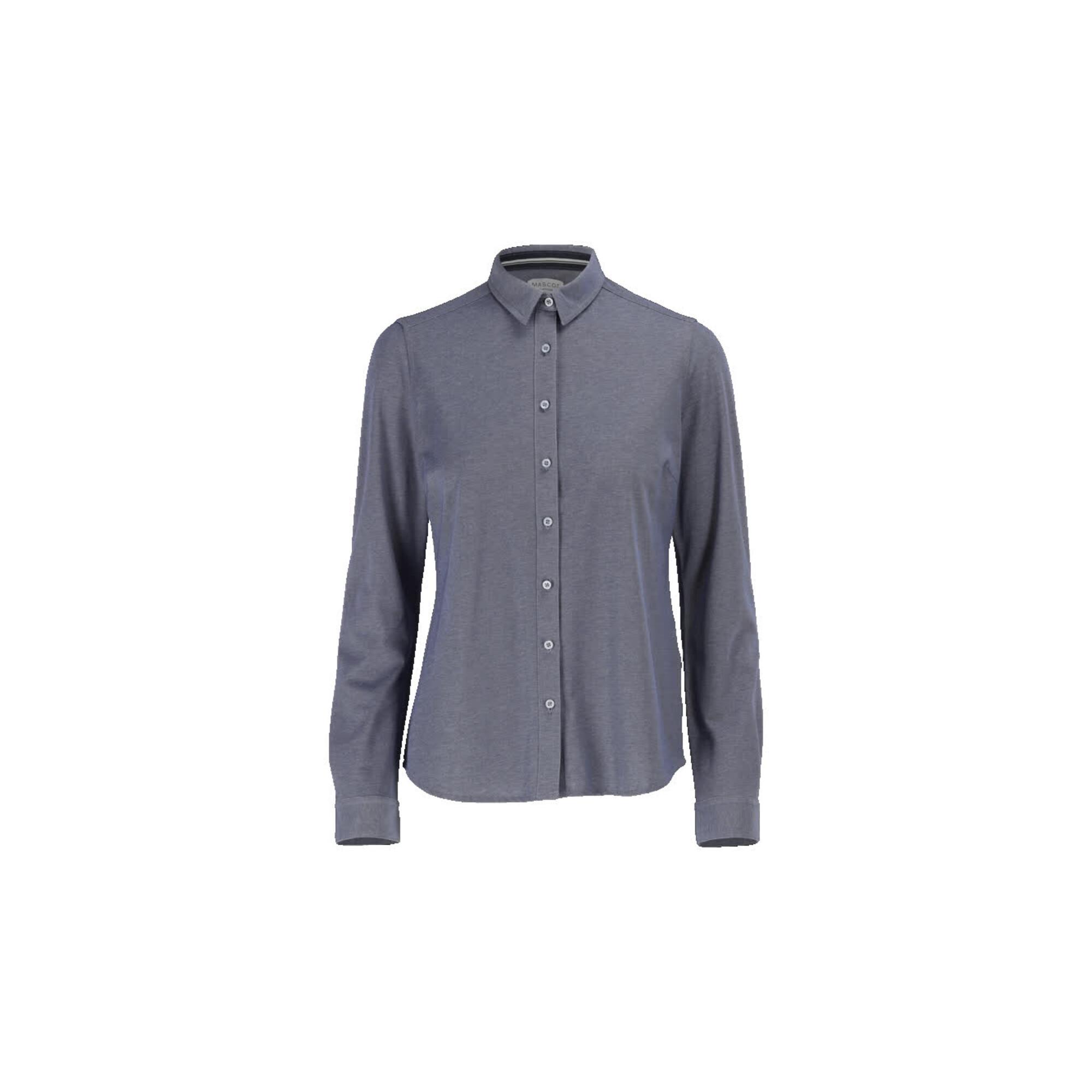 Mascot Hemd Stretch Damenbluse 38 blau-meliert klassische Passform (20114-741-41-38)