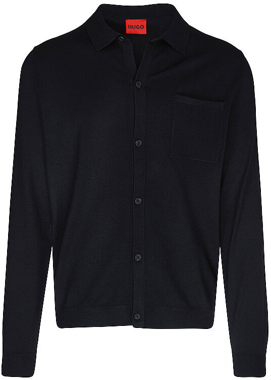 HUGO Overshirt SAN JORDAN dunkelblau   S S