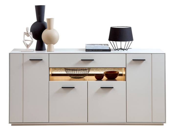 Sideboard COMO, creme, Holzfurnier