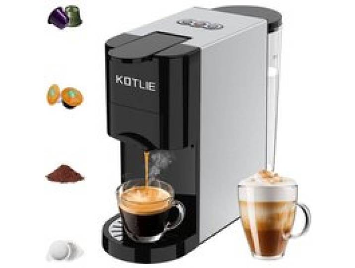 Machine À Café Multi 4-En-1 Compatible Capsules Et Café Moulu Format Compact Préparation Facile