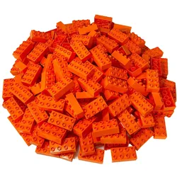 LEGO Duplo 2x4 Steine Orange - 25 Stück - Grundbausteine 3011 NEU (3011)