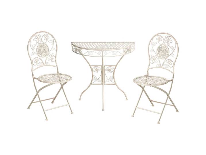 BISTRO-SET Metall Hellbeige Yaviza