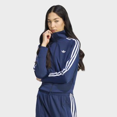 Outdoorjacke ADIDAS ORIGINALS "FB CLASSIC TT", Damen, Gr. S, blau (night indigo, weiß), Obermaterial: 100% Polyester, Jacken Outdoorjacke, sportliche Outdoorjacke, für Erwachsene, von adidas Originals