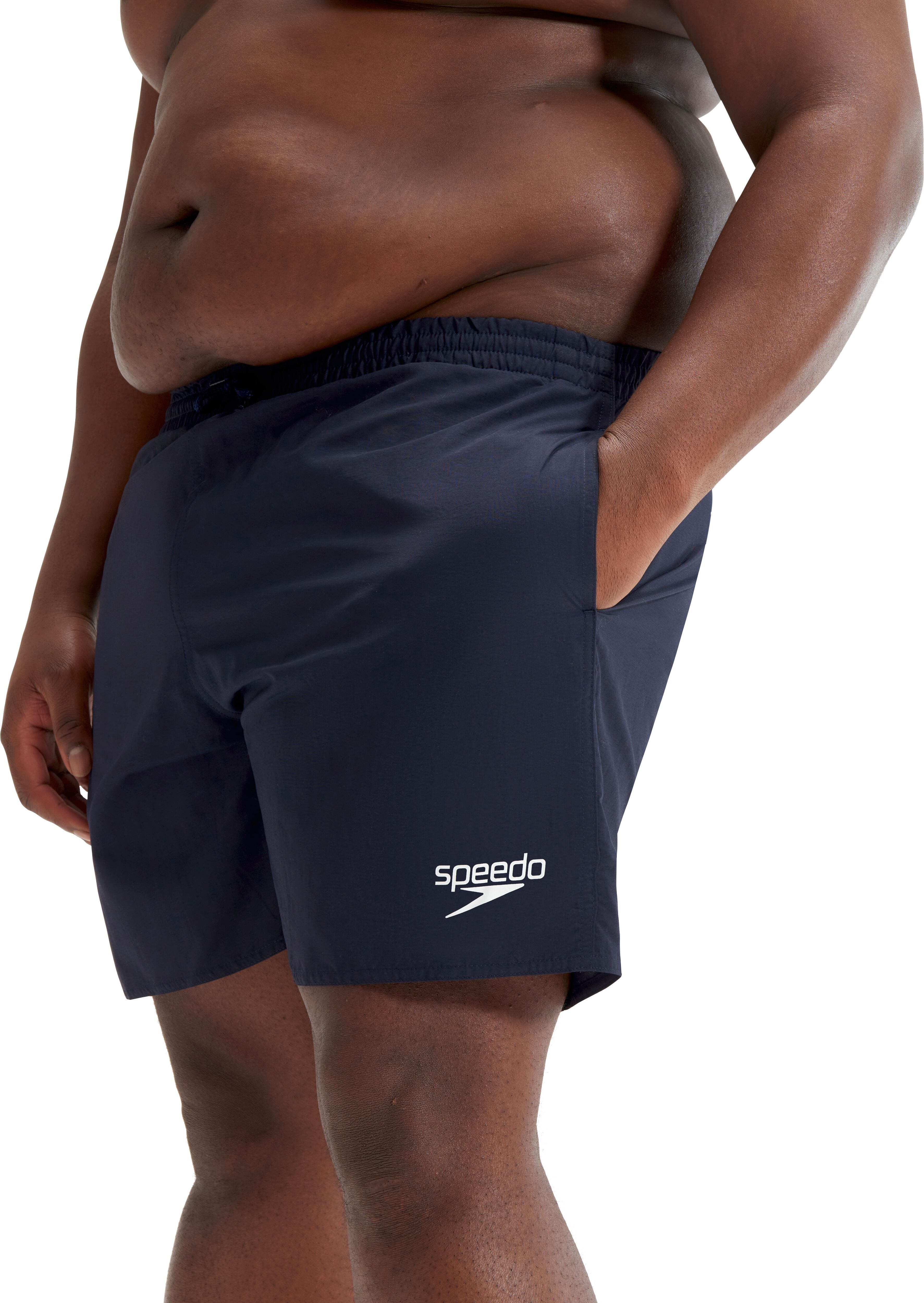 Badeshorts SPEEDO, Herren, Gr. 5XL (62), N-Gr, blau (navy), Gewirkt, Obermaterial: 100% Nylon, Badehosen Badeshorts, in grossen Grössen navy 5XL (62), N-Gr