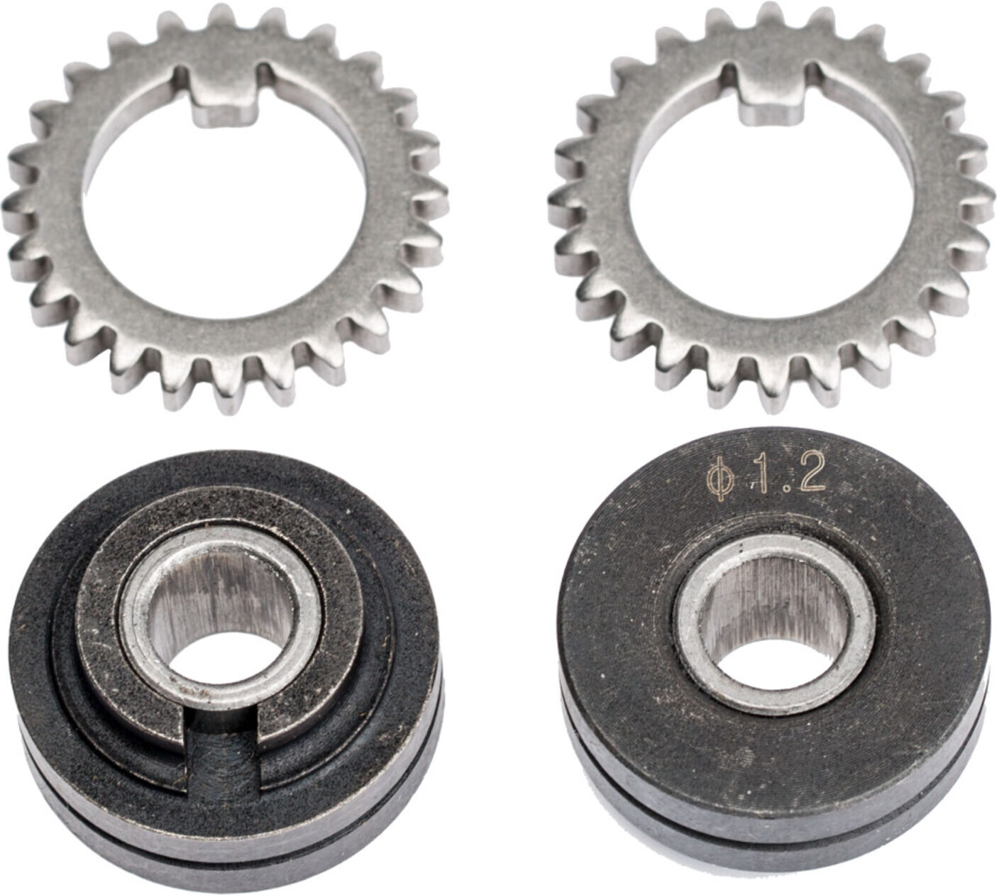 schweisskraft Vorschubrollenpaar mit Zahnkranz 0,8 mm Massivdraht (1033601)