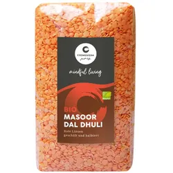 Masoor Dal - halbierte rote Linsen 500g