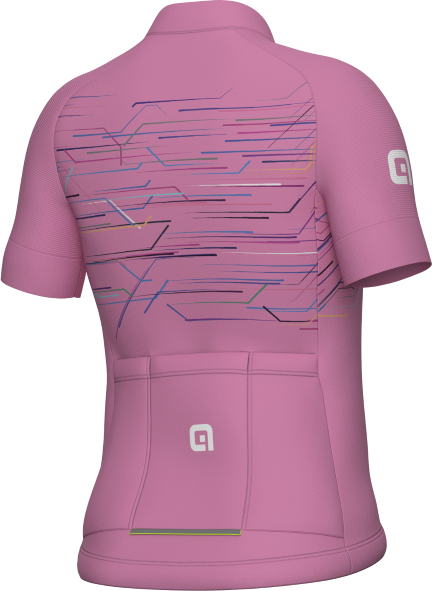 ALE' Maglia ciclismo bimbo  MEGABYTE KID rosa 2024